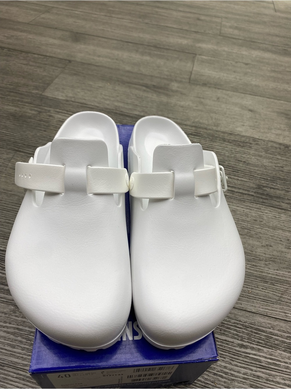 Birkenstock Boston EVA Clog White – Lightweight Waterproof Slip-On – Narrow Fit